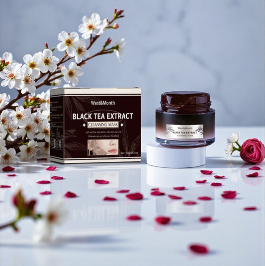 PureGlow™ | Masque Facial Thé Noir Hydratant Anti-Acné Purifiant
