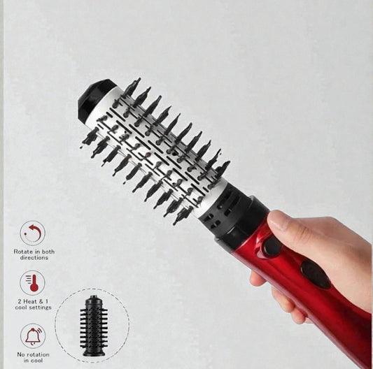 HairStyle Pro™ | Brosse Sèche-Cheveux 3-en-1 – Lissage, Bouclage & Séchage