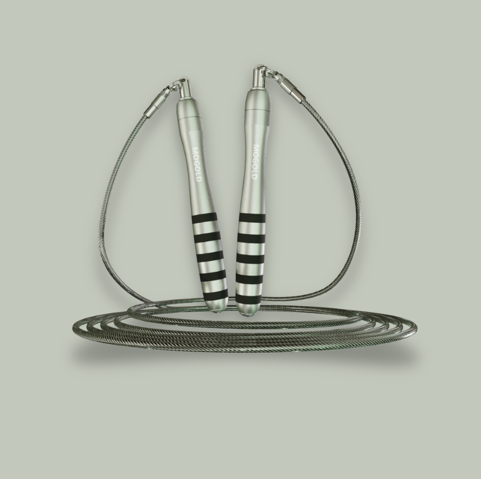 Corde à Sauter Rapide pour Fitness – Acier Renforcé & Rotation Fluide