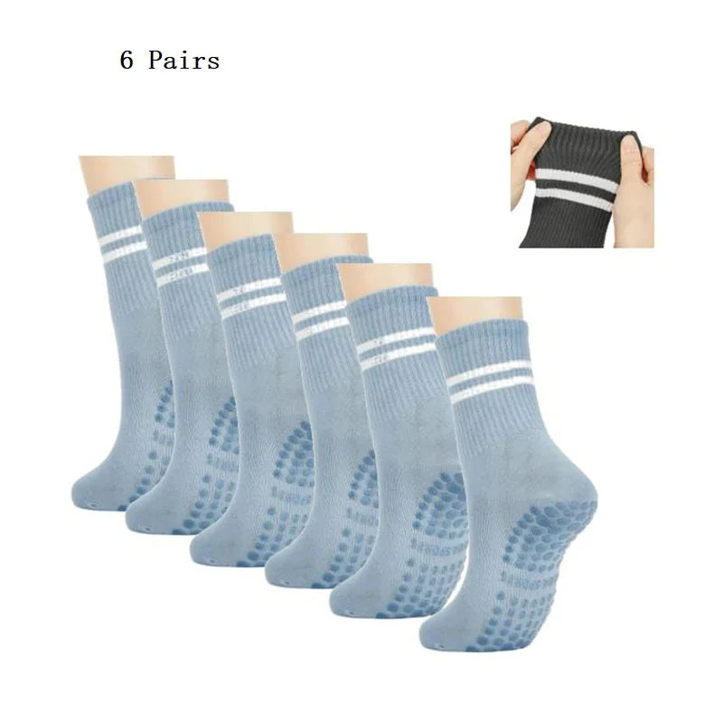 Chaussettes Antidérapantes Pilates & Yoga – Lot 1/2/3/6