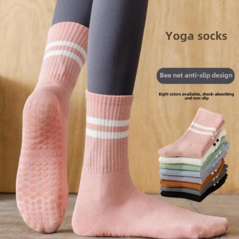 Chaussettes Antidérapantes Pilates & Yoga – Lot 1/2/3/6
