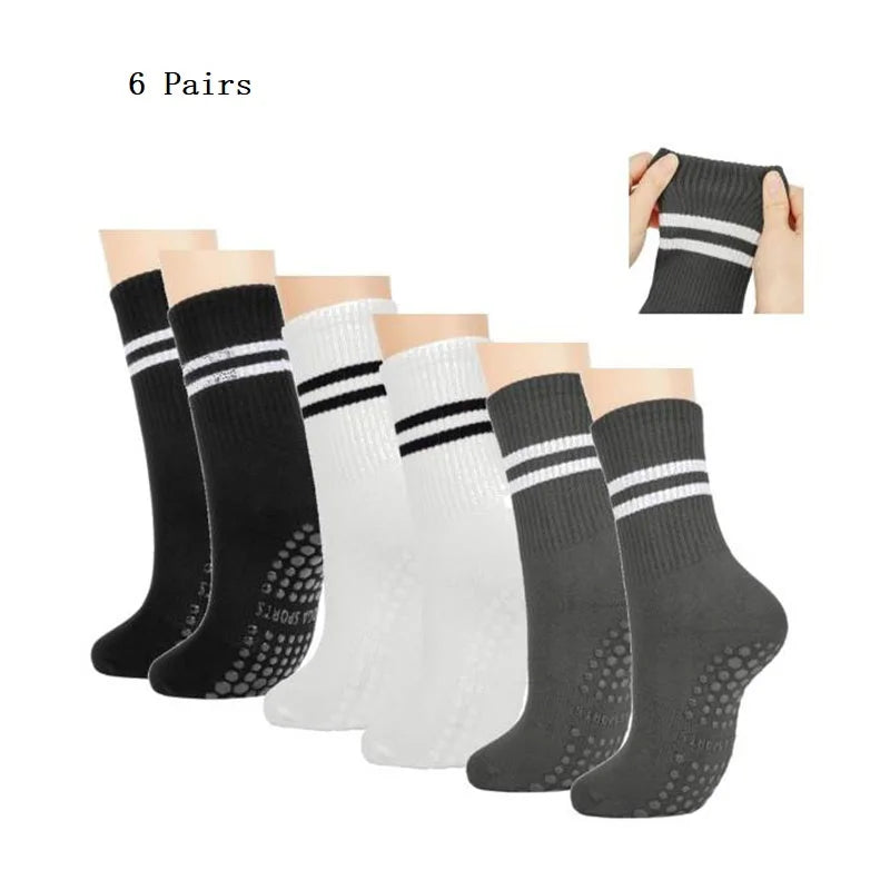 Chaussettes Antidérapantes Pilates & Yoga – Lot 1/2/3/6