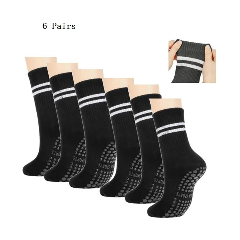 Chaussettes Antidérapantes Pilates & Yoga – Lot 1/2/3/6