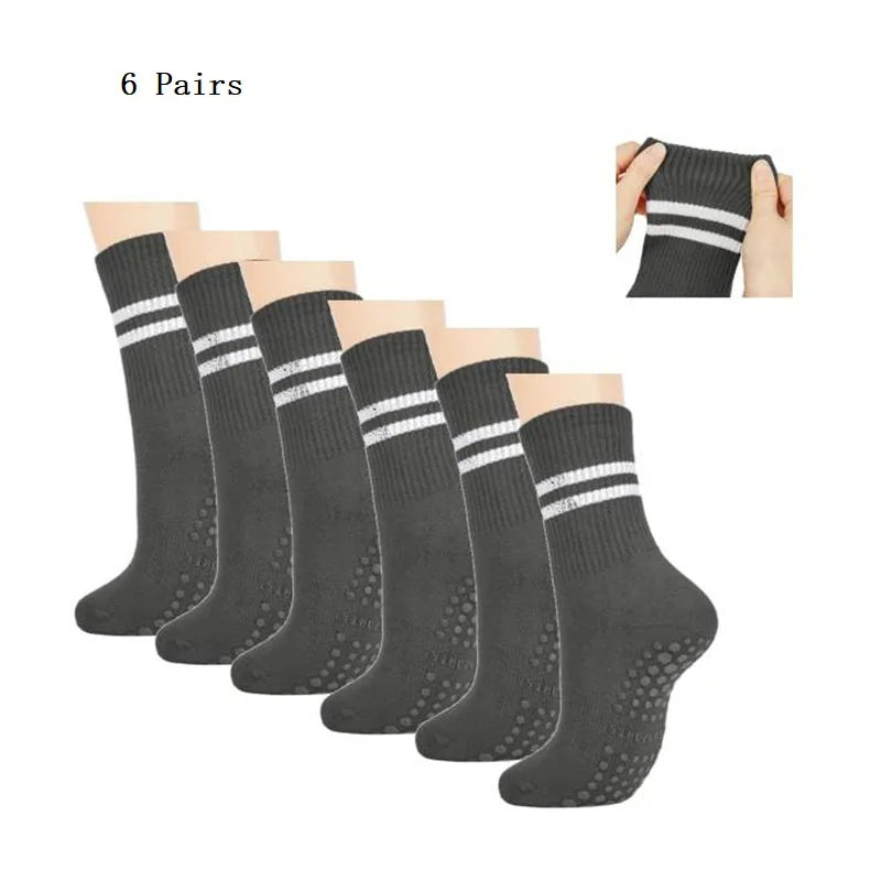 Chaussettes Antidérapantes Pilates & Yoga – Lot 1/2/3/6