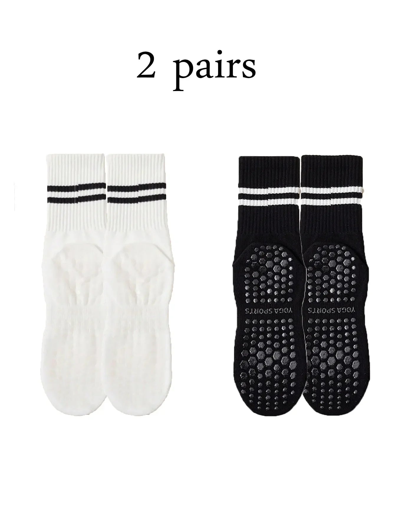 Chaussettes Antidérapantes Pilates & Yoga – Lot 1/2/3/6